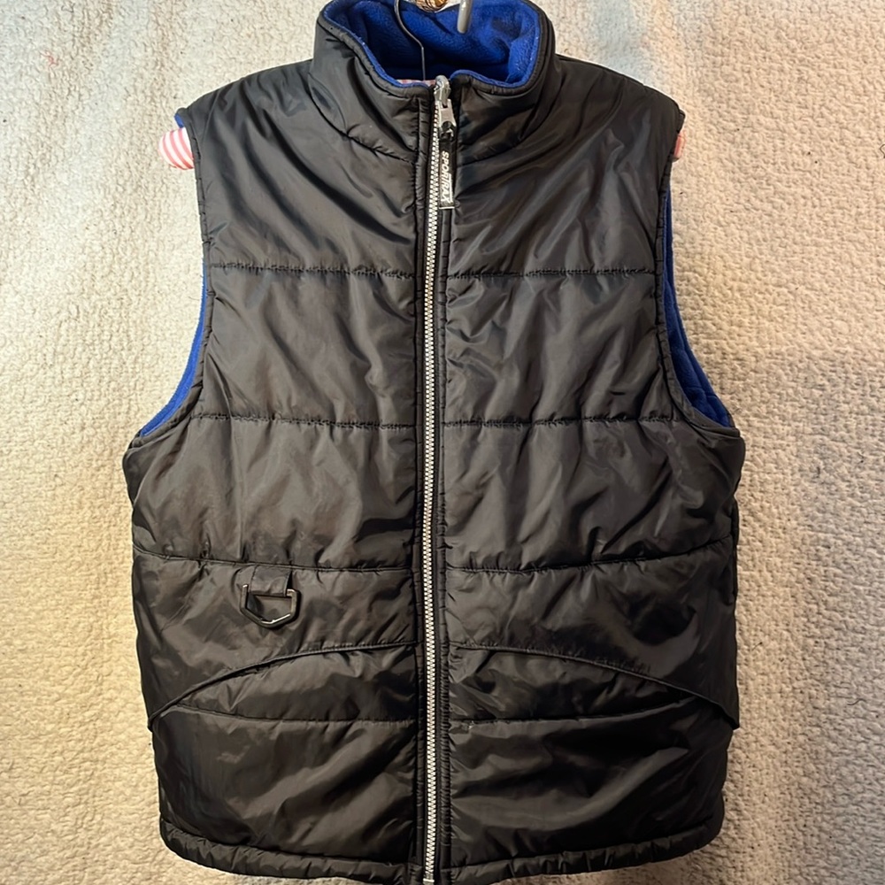 SPORTRAX Boys Reversible blue/black Winter Puffy Vest